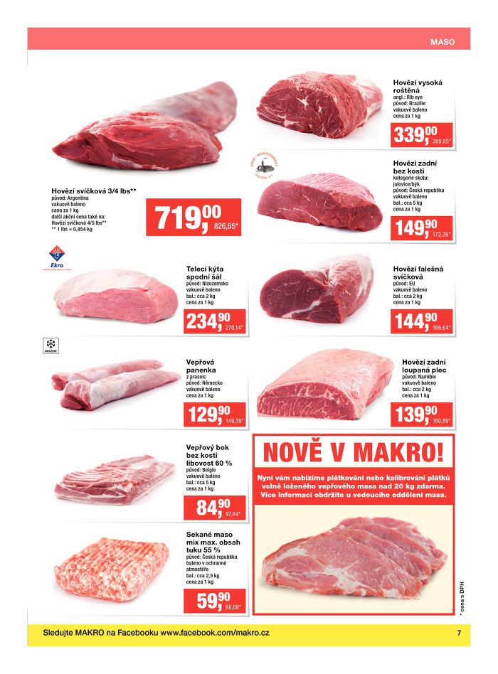 Stránka č. 7 - Akční leták Makro  Čerstvé potraviny