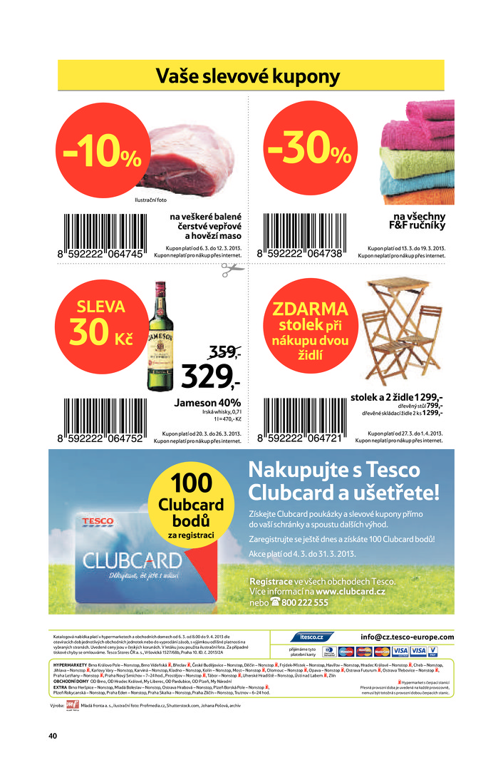 Stránka č. 40 - Akční leták Tesco   Hypermarket - Jarní katalog