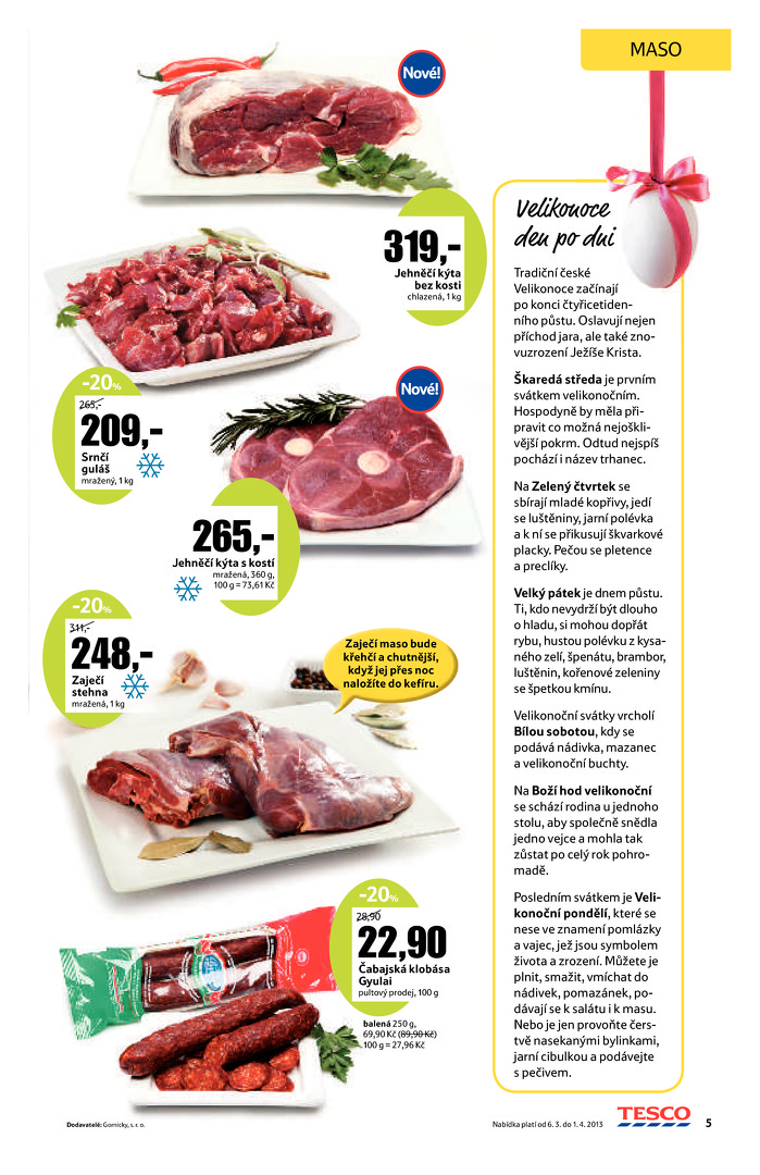 Stránka č. 5 - Akční leták Tesco   Hypermarket - Jarní katalog