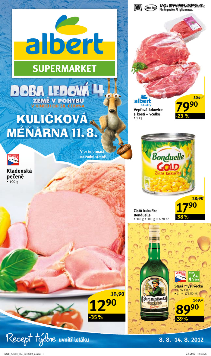 Stránka č. 1 - Akční leták Albert  Supermarket