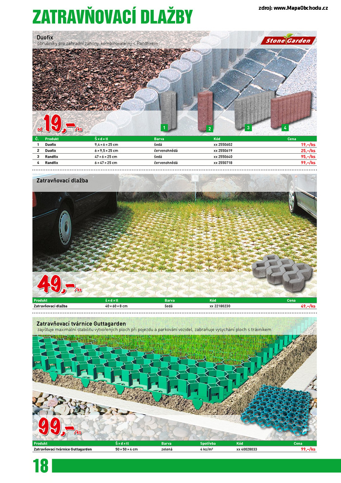 Stránka č. 18 - Akční leták bauMax  Kámen v zahradě