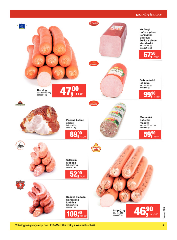 Stránka č. 9 - Akční leták Makro  Čerstvé potraviny