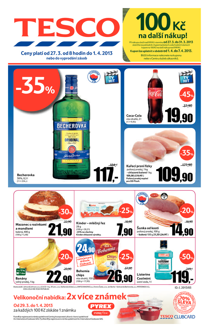 Stránka č. 1 - Akční leták Tesco  Hypermarket