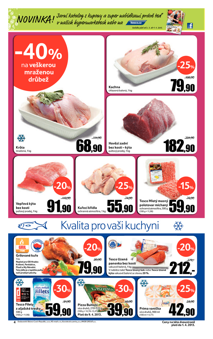 Stránka č. 4 - Akční leták Tesco  Hypermarket