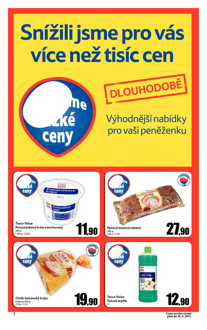 Stránka č. 2 - Akční leták Tesco  Supermarket