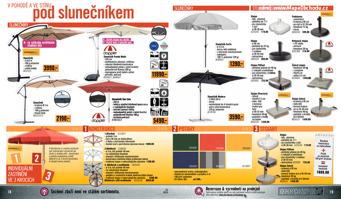 Stránka č. 10 - Akční leták Hornbach  Nábytek, volný čas