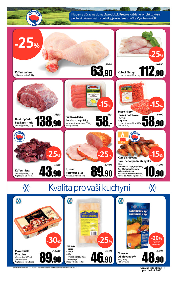 Stránka č. 3 - Akční leták Tesco Hypermarket