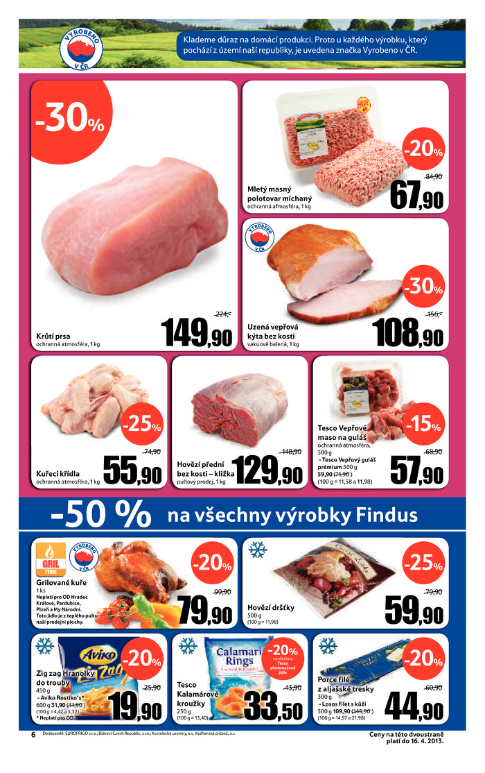 Stránka č. 6 - Akční leták Tesco Hypermarket