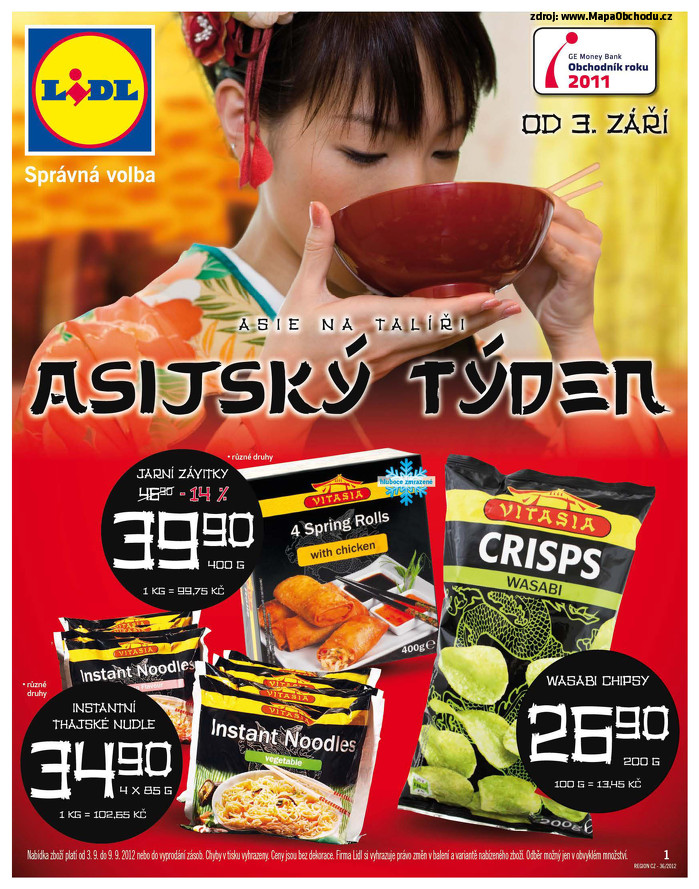 Stránka č. 1 - Akční leták Lidl  Asijský týden