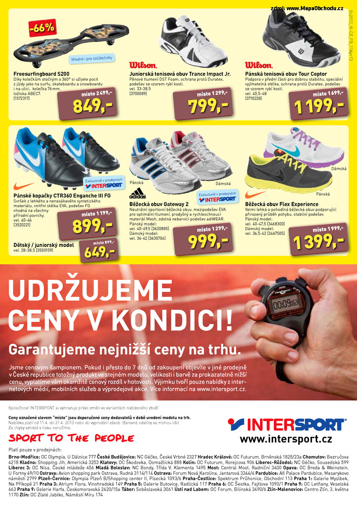 Stránka č. 8 - Akční leták Intersport