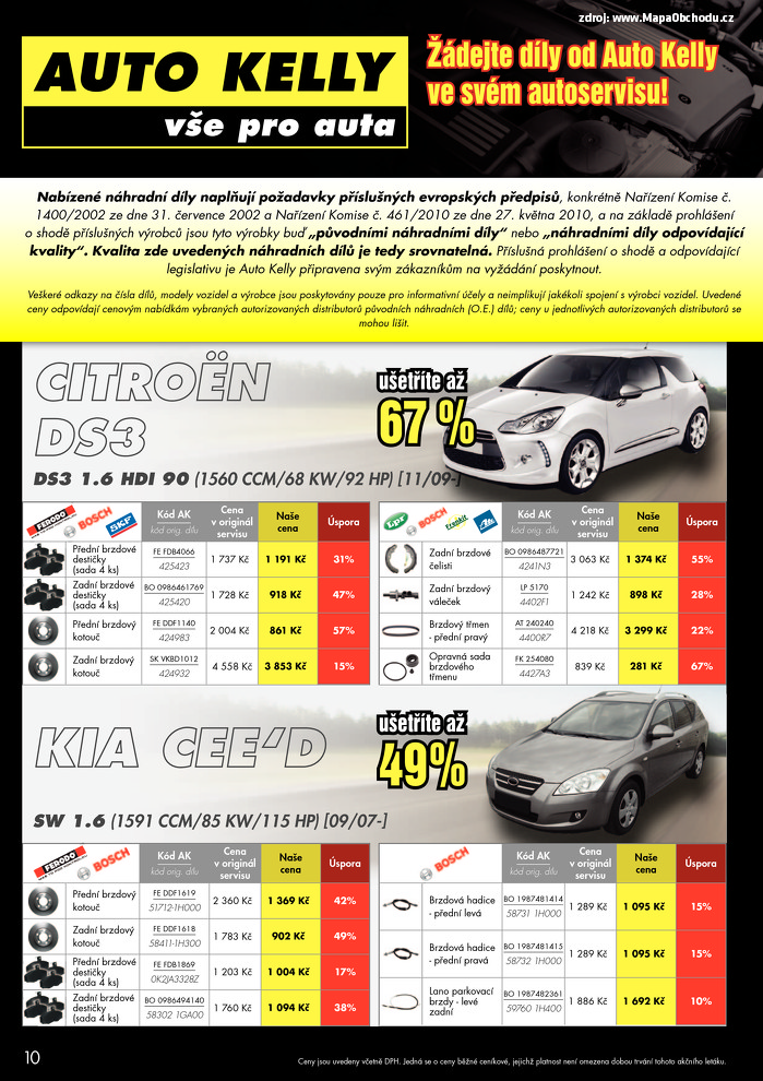 Stránka č. 10 - Akční leták Auto Kelly