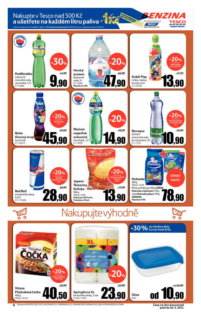 Stránka č. 8 - Akční leták Tesco  Hypermarket