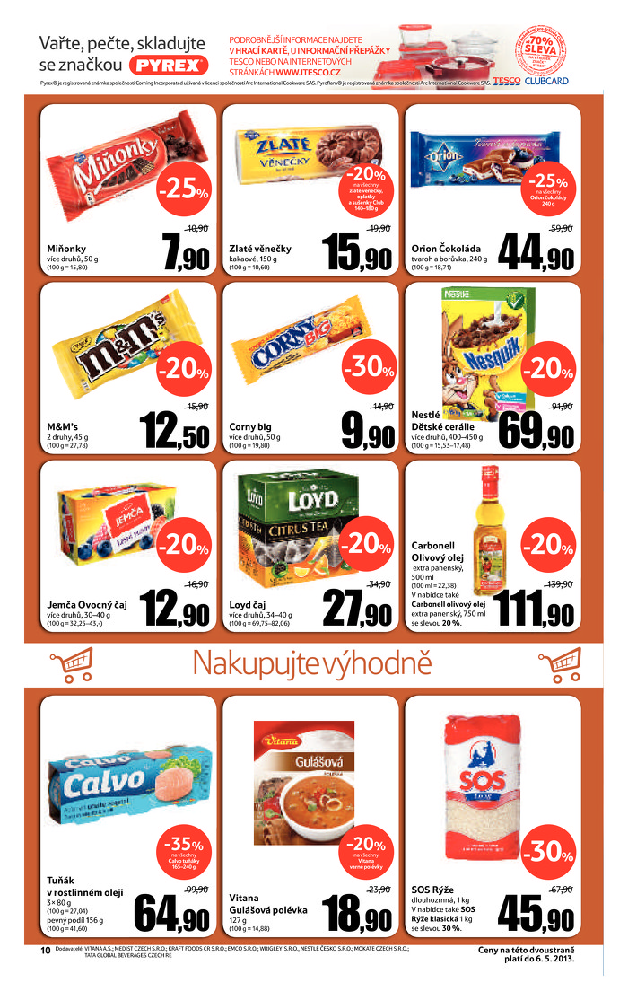 Stránka č. 10 - Akční leták Tesco  Hypermarket