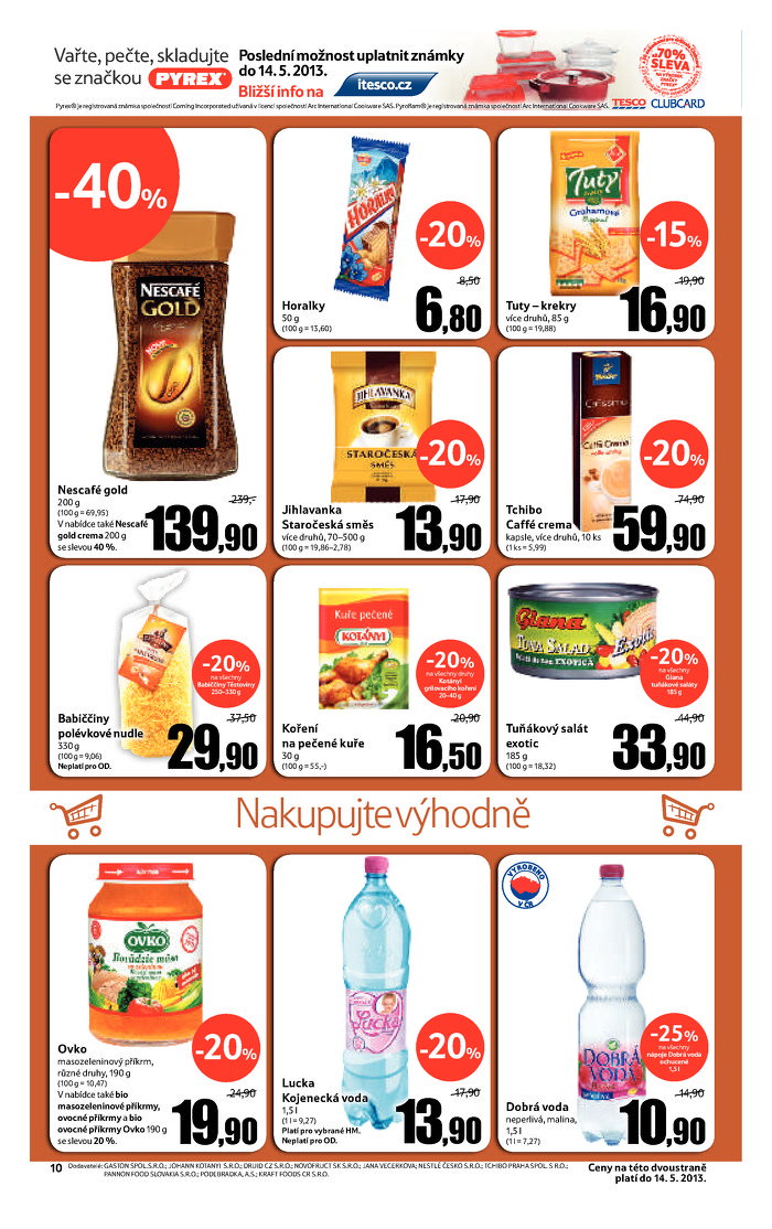 Stránka č. 10 - Akční leták Tesco  Hypermarket