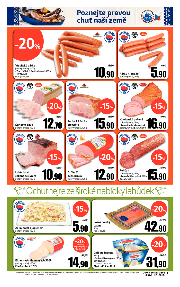 Stránka č. 3 - Akční leták Tesco  Hypermarket