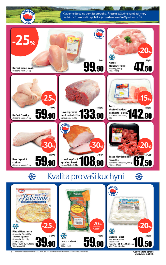 Stránka č. 4 - Akční leták Tesco  Hypermarket