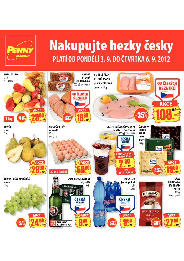 Stránka č. 1 - Akční leták Penny Market  Nakupujte hezky česky 