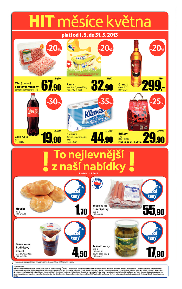 Stránka č. 2 - Akční leták Sconto Supermarket