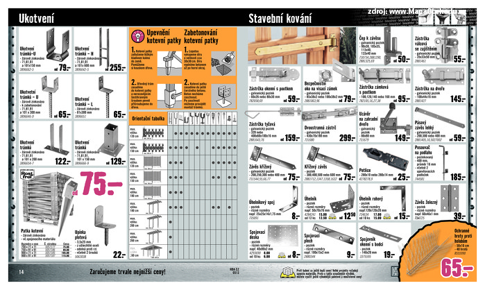 Stránka č. 8 - Akční leták Hornbach  Železářství