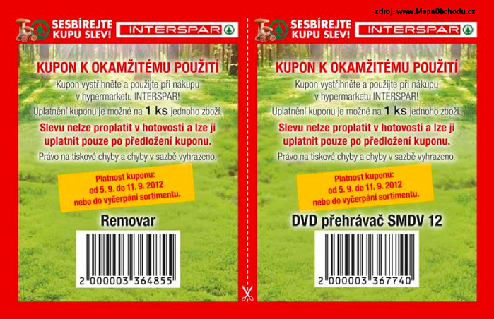 Stránka č. 18 - Akční leták Interspar  Sesbírejte kupu slev