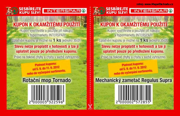 Stránka č. 22 - Akční leták Interspar  Sesbírejte kupu slev