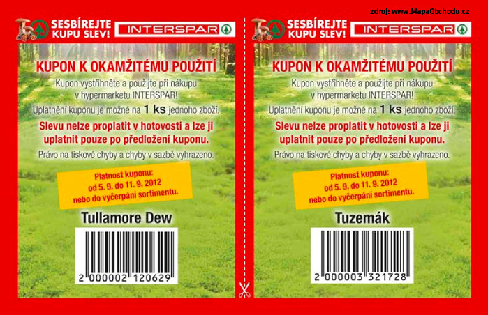 Stránka č. 8 - Akční leták Interspar  Sesbírejte kupu slev