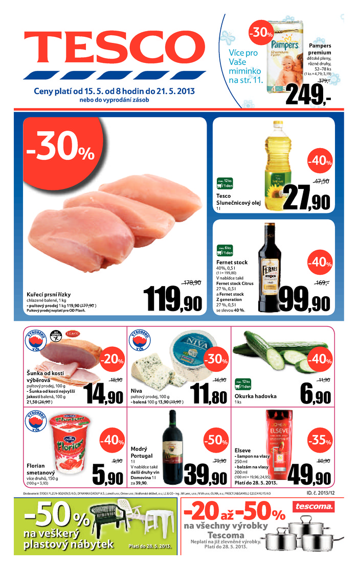 Stránka č. 1 - Akční leták Tesco Hypermarket