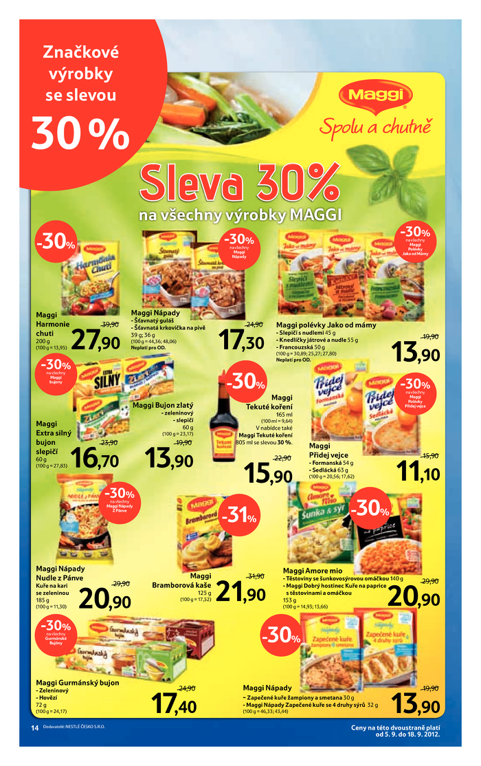 Stránka č. 14 - Akční leták Tesco Hypermarket