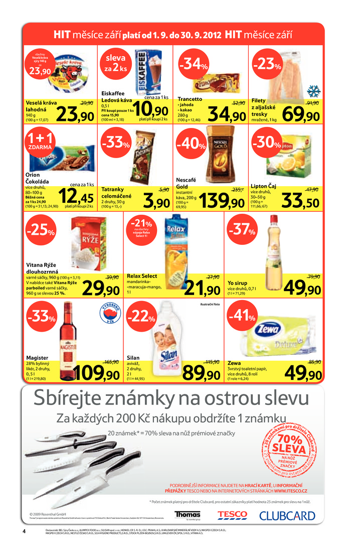 Stránka č. 4 - Akční leták Tesco Supermarket