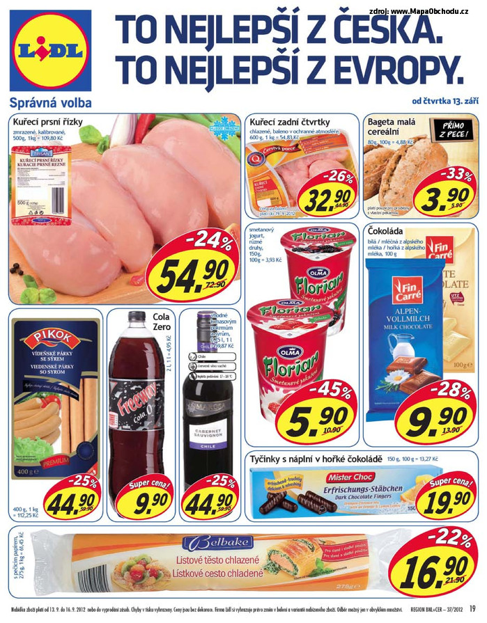 Stránka č. 19 - Akční leták Lidl  Řecký týden