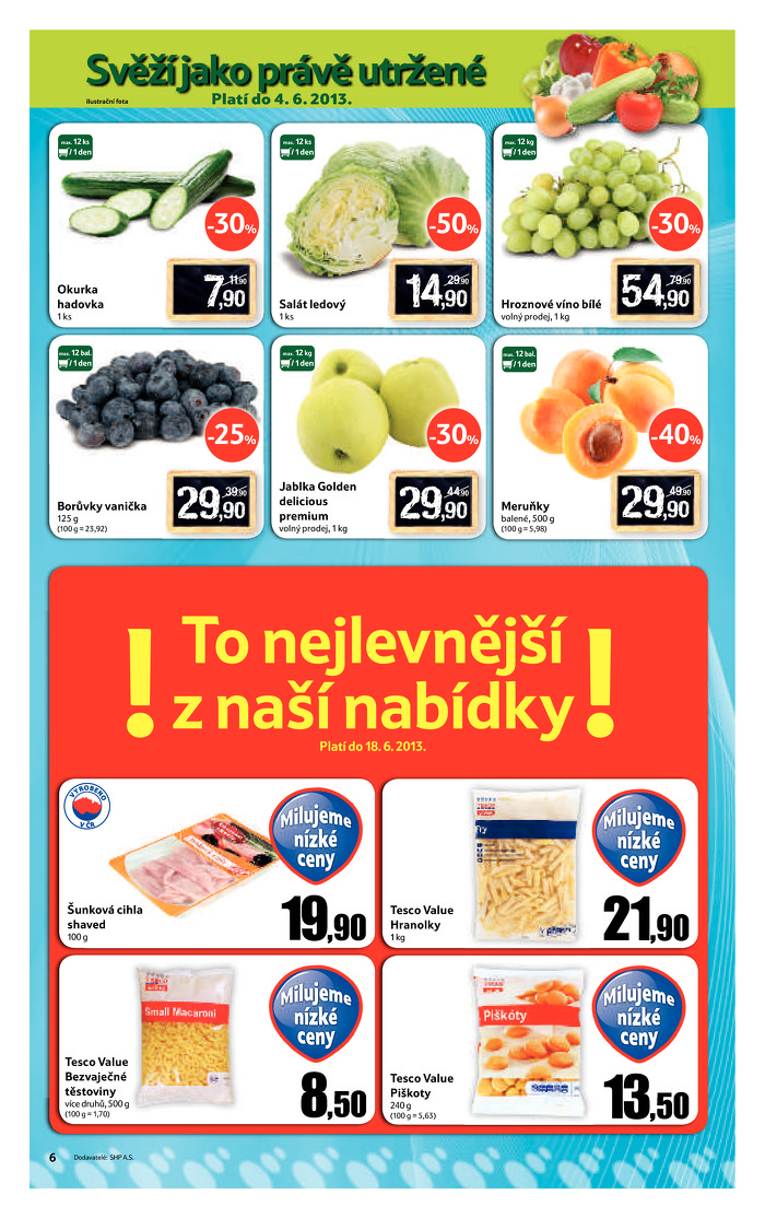 Stránka č. 6 - Akční leták Tesco  Supermarket