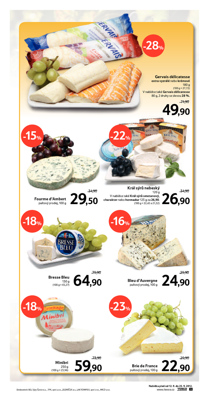 Stránka č. 19 - Akční leták Tesco Hypermarket / Katalog vín