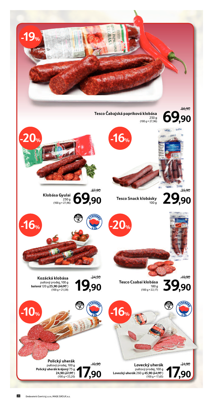 Stránka č. 20 - Akční leták Tesco Hypermarket / Katalog vín