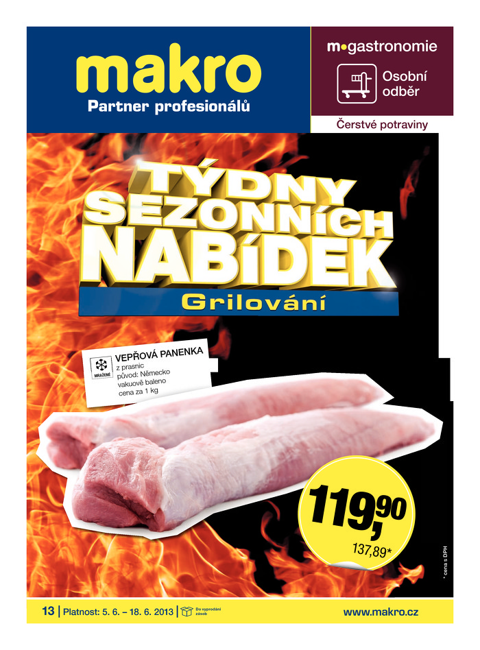 Stránka č. 1 - Akční leták Makro Čerstvé potraviny