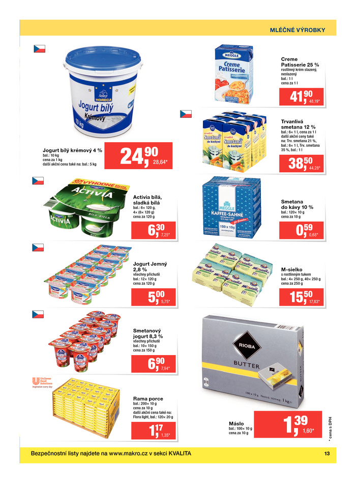 Stránka č. 13 - Akční leták Makro Čerstvé potraviny