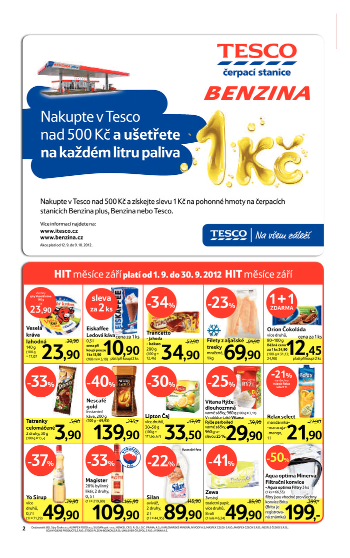 Stránka č. 2 - Akční leták Tesco Supermarket