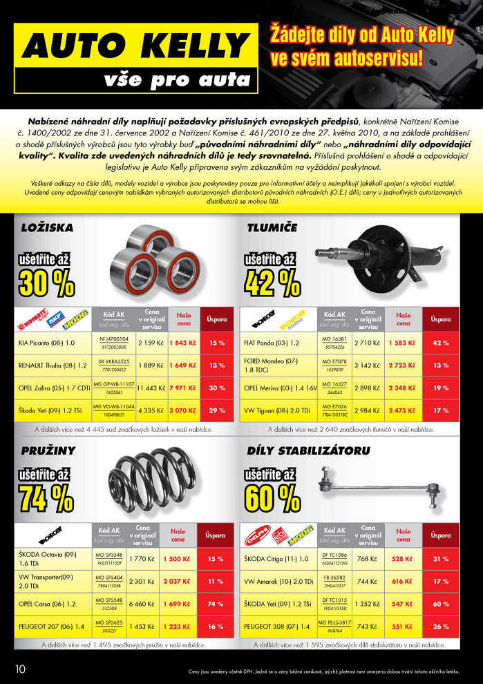 Stránka č. 10 - Akční leták Auto Kelly