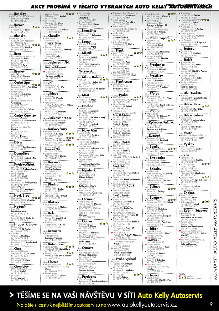 Stránka č. 9 - Akční leták Auto Kelly