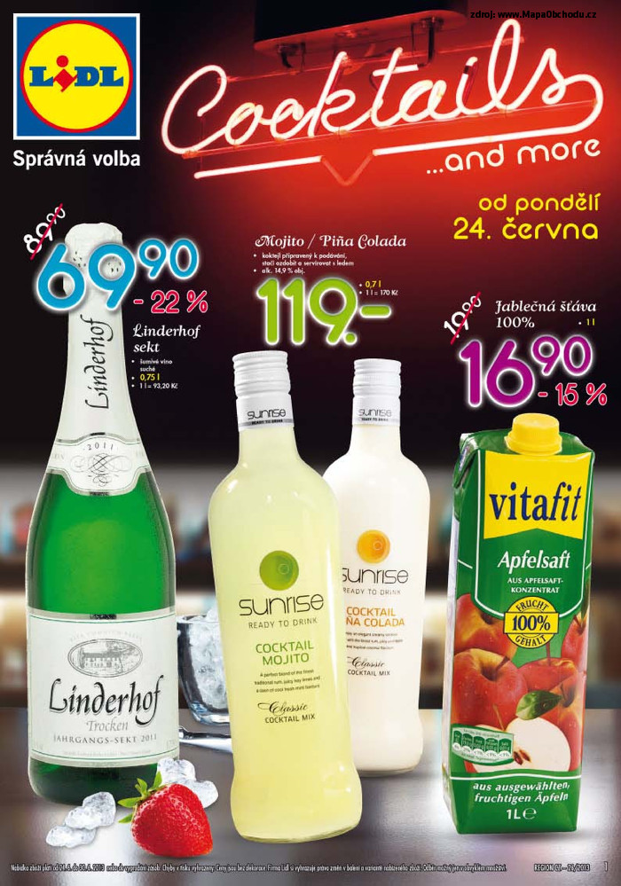 Stránka č. 1 - Akční leták Lidl Coctails