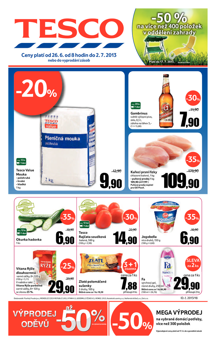 Stránka č. 1 - Akční leták Tesco Hypermarket