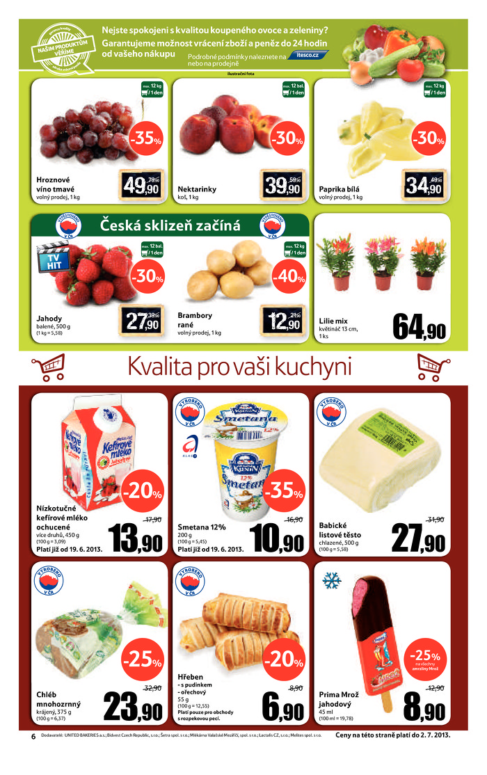 Stránka č. 6 - Akční leták Tesco Supermarket