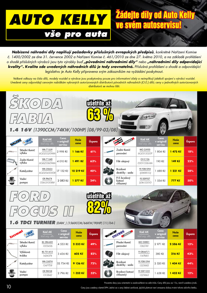 Stránka č. 10 - Akční leták Auto Kelly