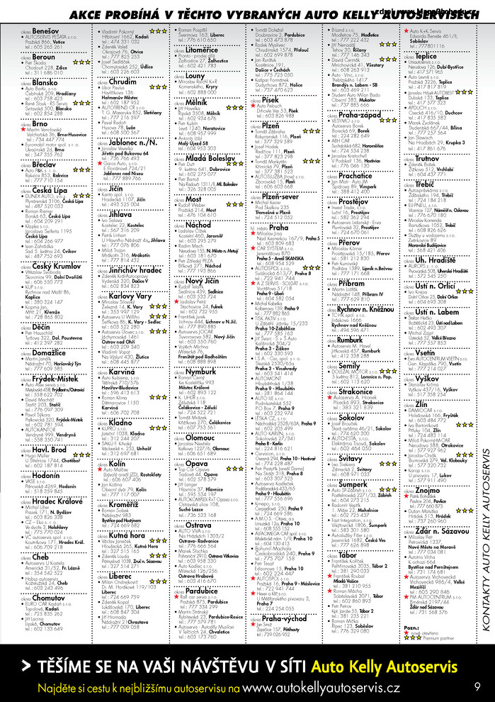 Stránka č. 9 - Akční leták Auto Kelly