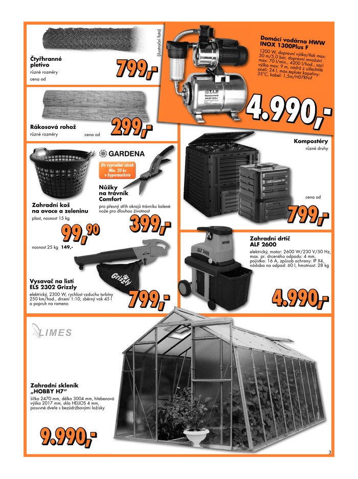 Stránka č. 3 - Akční leták Globus  Baumarkt 