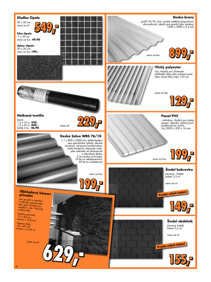 Stránka č. 6 - Akční leták Globus  Baumarkt 