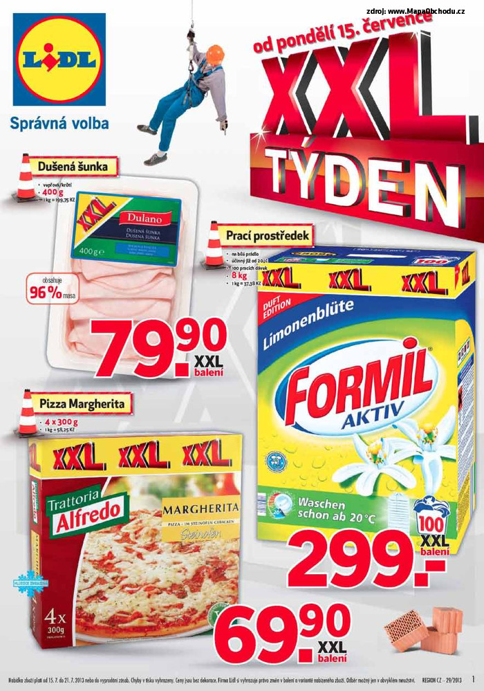 Stránka č. 1 - Akční leták Lidl XXXL Týden