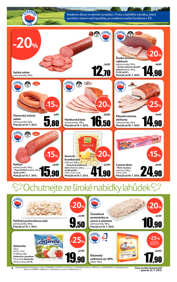 Stránka č. 4 - Akční leták Tesco Hypermarket