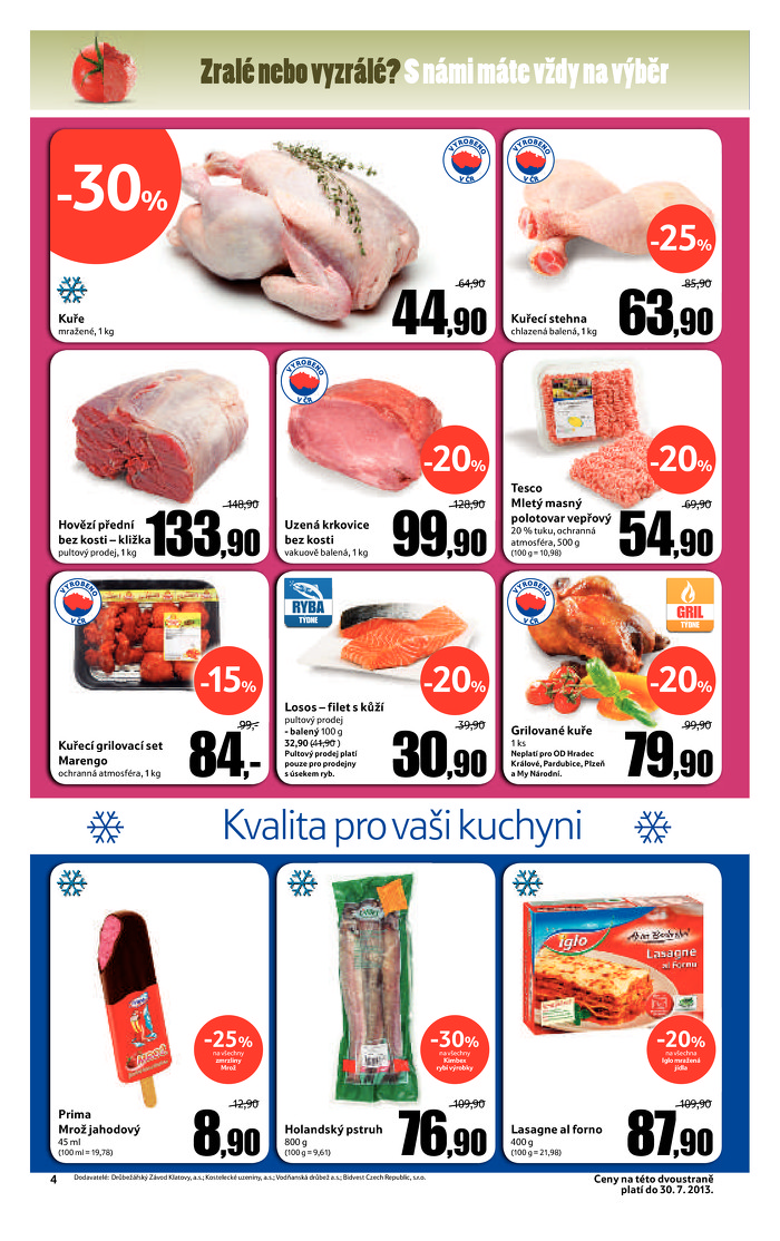 Stránka č. 4 - Akční leták Tesco Hypermarket