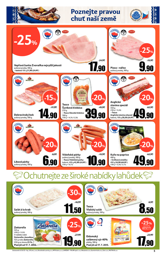 Stránka č. 5 - Akční leták Tesco Hypermarket