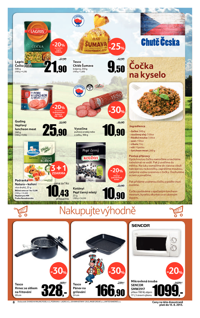 Stránka č. 8 - Akční leták Tesco Hypermarket